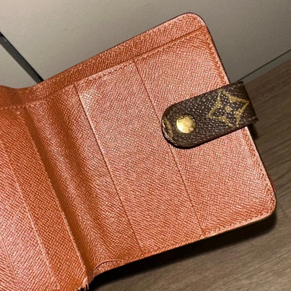 Louis Vuitton Brown and Gold Monogram Wallet